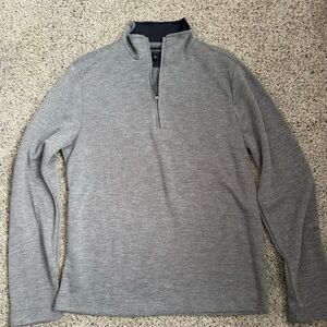 Banana Republic Men's Heather Gray Zip-Up Sweater
